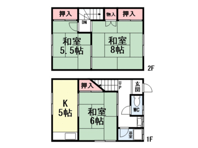 第二石﨑アパートの間取り