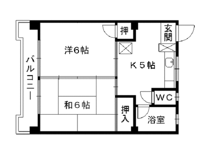 コーポ守口の間取り