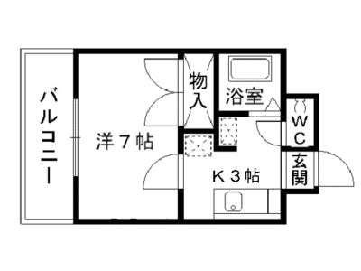 シャトー森Ⅴの間取り