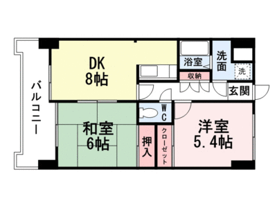 オリエンタル片野駅前の間取り