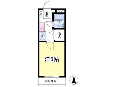 プチハイツ上水．の間取り