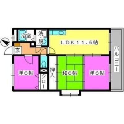 セントレージ博多の間取り
