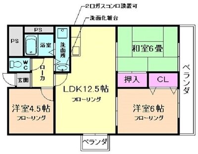 ヴィラエアポートの間取り