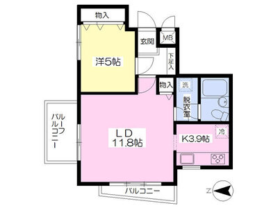 コスモプレイス赤羽の間取り