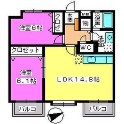 カンフォーロ藤木の間取り