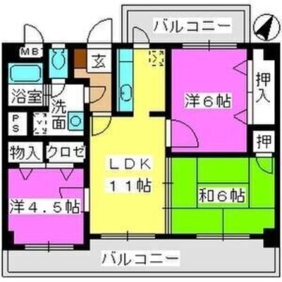 ハイ・コートの間取り