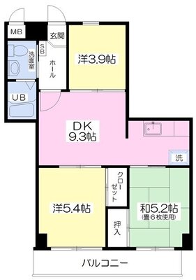 グレイスマンションの間取り