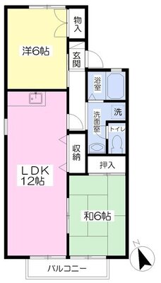 セジュールルミエールの間取り