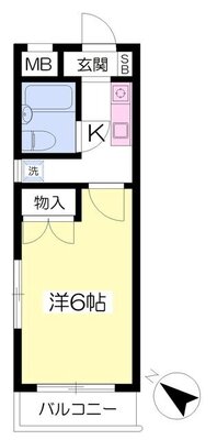 ヒオレ八王子の間取り