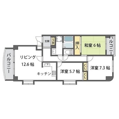 メゾンサンストリームの間取り