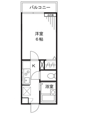 ユーハコート溝口A棟の間取り