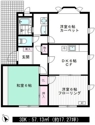 コーポ オーノの間取り