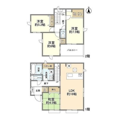 4087富士見市水子20期6棟3号棟の間取り