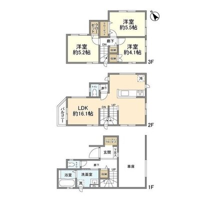 4021新座市栗原5期1棟1号棟の間取り