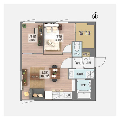ウェルスクエア方南町Ⅱの間取り