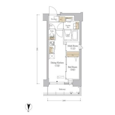 アーバネックス市谷本村町の間取り