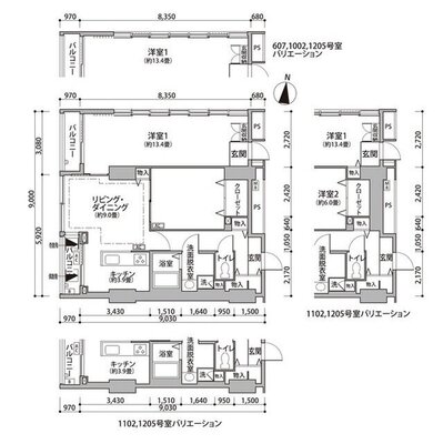 東雲キャナルコートCODAN12号棟の間取り