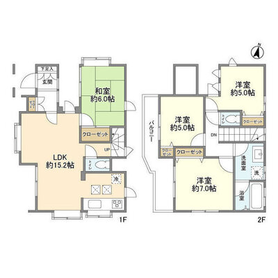 北町4丁目貸家の間取り