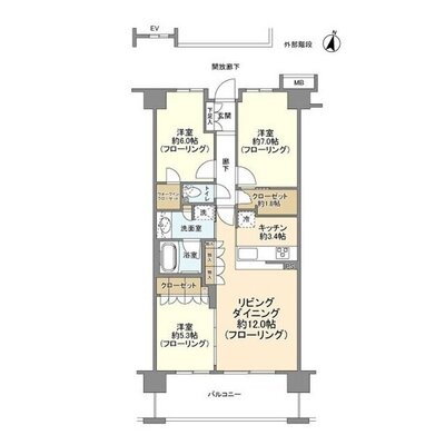横濱山手テラス 弐番館の間取り