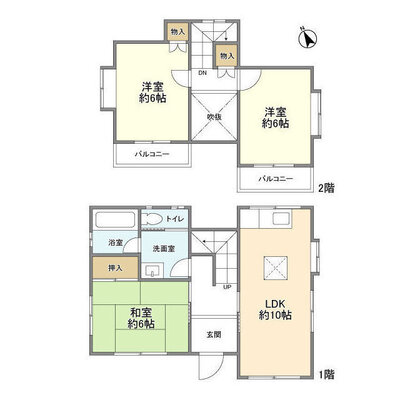 万騎が原貸家の間取り