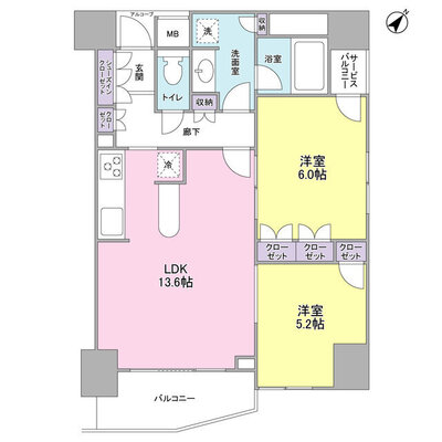 LaSante五反田の間取り