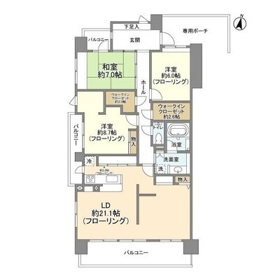 ウィズ松戸陽だまりの丘の間取り