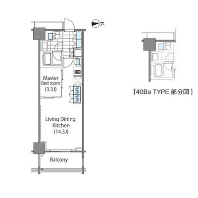 コンフォリア新宿イーストサイドタワーの間取り