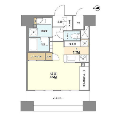 スタイリオ横浜反町の間取り