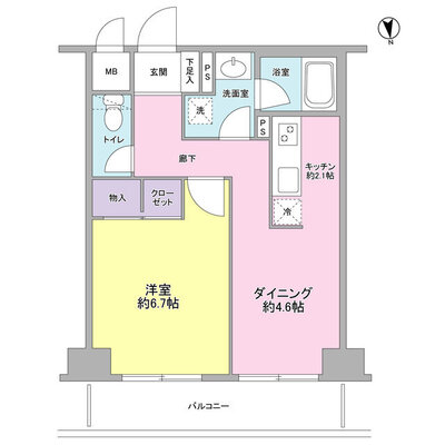 コンフォリア赤羽岩淵の間取り