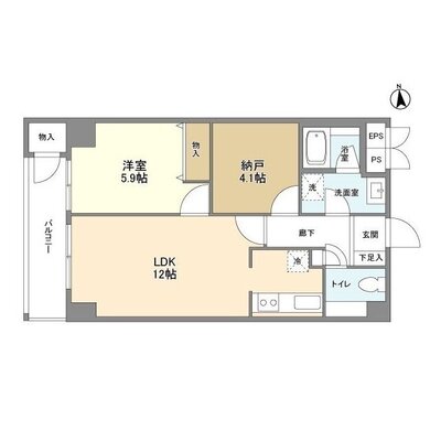 カルチェ恵比寿の間取り