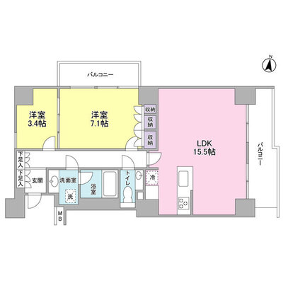 プレディアスタイル池上南EASTの間取り