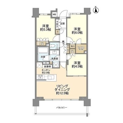 パークホームズ中野中央フォーシーズンズコートの間取り