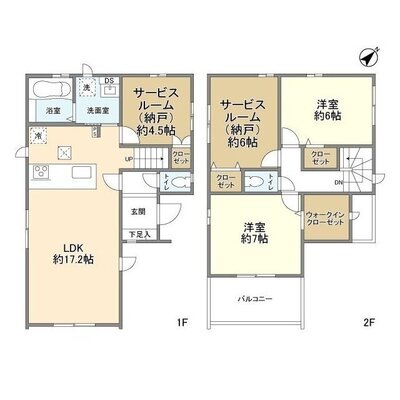 4087志木市柏町20期6棟6号棟の間取り
