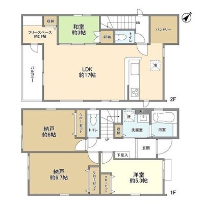 4087志木市柏町20期6棟4号棟の間取り