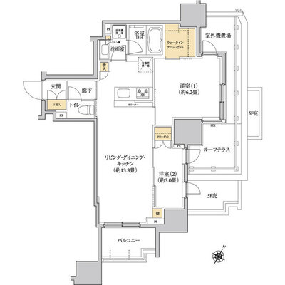 グレーシアフィット三軒茶屋の間取り
