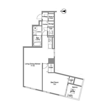 コンフォリア銀座EASTの間取り