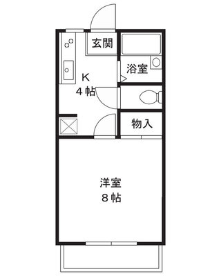 クレセント渡辺Cの間取り