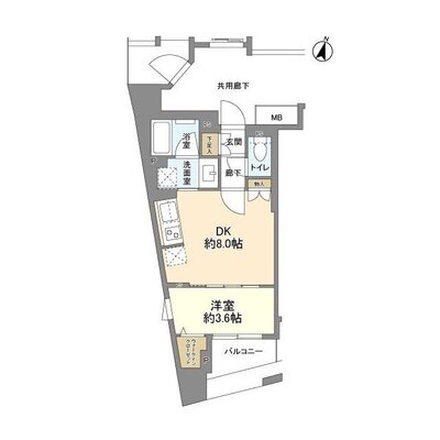 リビオレゾン千代田岩本町ルジェンテの間取り