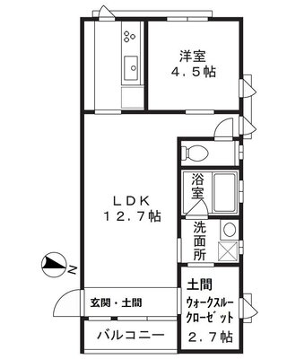 白鳩ヴィラBの間取り