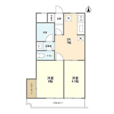 コスモスマンション東村山の間取り