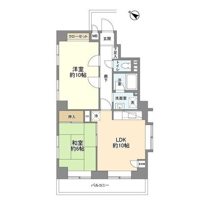 日商岩井第1玉川台マンションの間取り