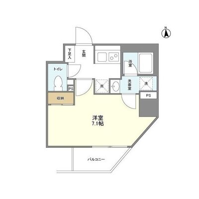 シェフルール新御徒町Ⅰの間取り