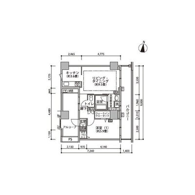 東雲キャナルコートCODAN19号棟の間取り
