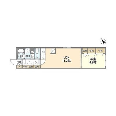 ウェルスクエア武蔵小山Ⅱの間取り