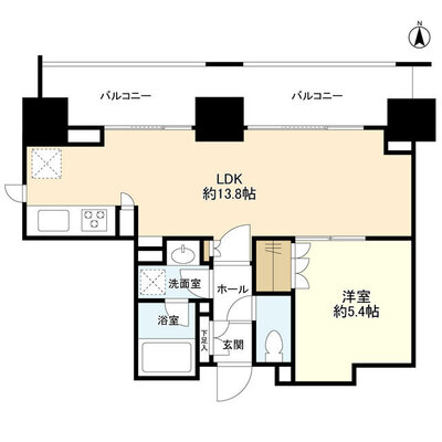 スタイリオ蒲田の間取り