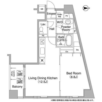 コンフォリア銀座EASTの間取り
