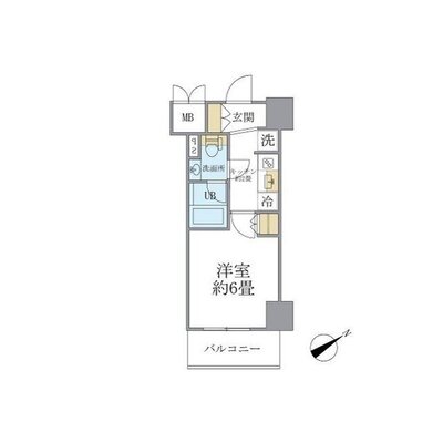 レスピール川崎の間取り