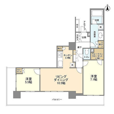 パークタワー秋葉原の間取り