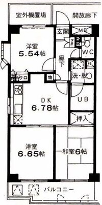 ラ スペランツァ都立家政の間取り