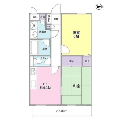 クレール花小金井の間取り